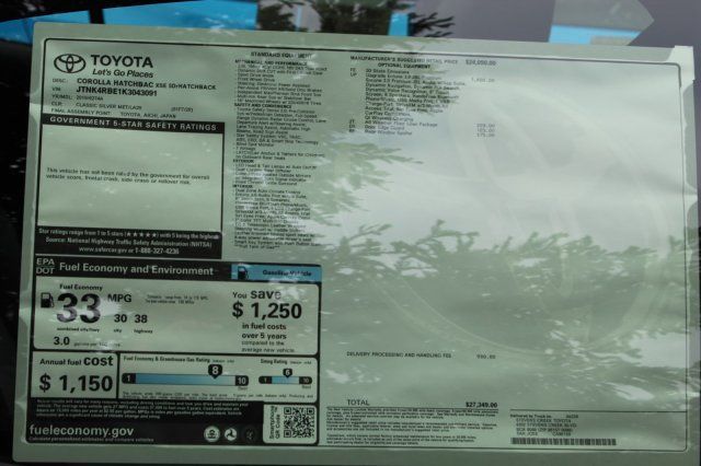 2019 Toyota Corolla Hatchback