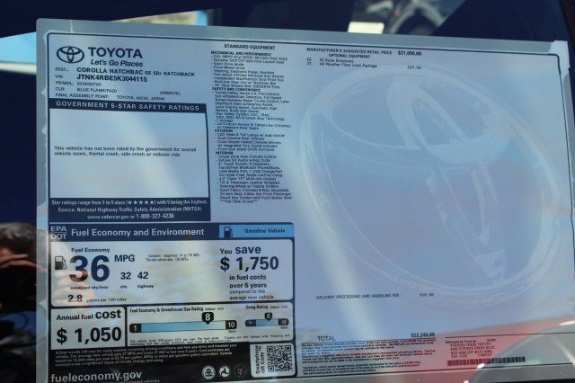 2019 Toyota Corolla Hatchback