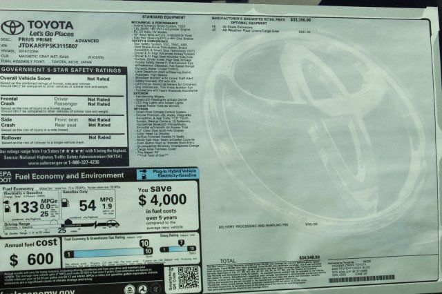 2019 Toyota Prius Prime