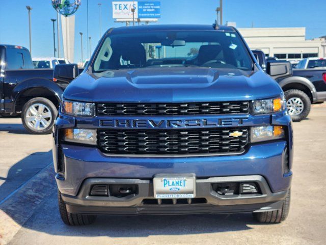 Used 2021 Chevrolet Silverado 1500 Custom with VIN 3GCPWBEK1MG402663 for sale in Humble, TX