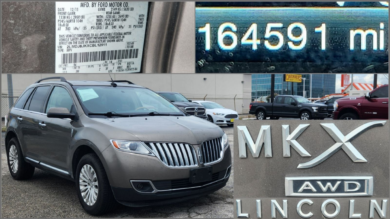 Used 2012 LINCOLN MKX
