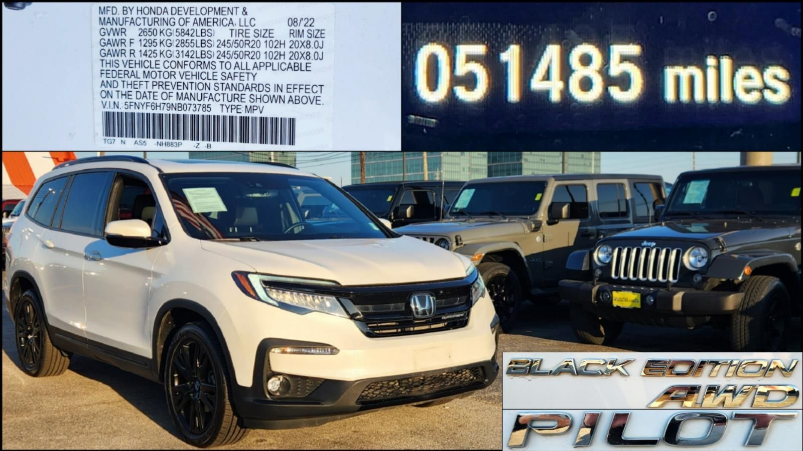 Used 2022 Honda Pilot