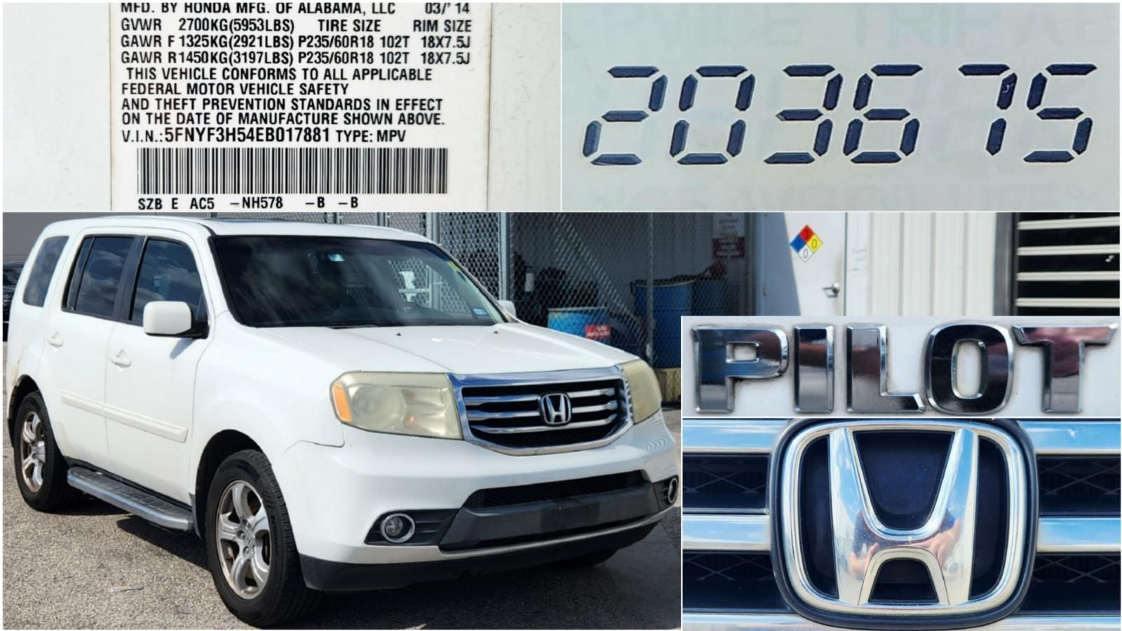 Used 2014 Honda Pilot