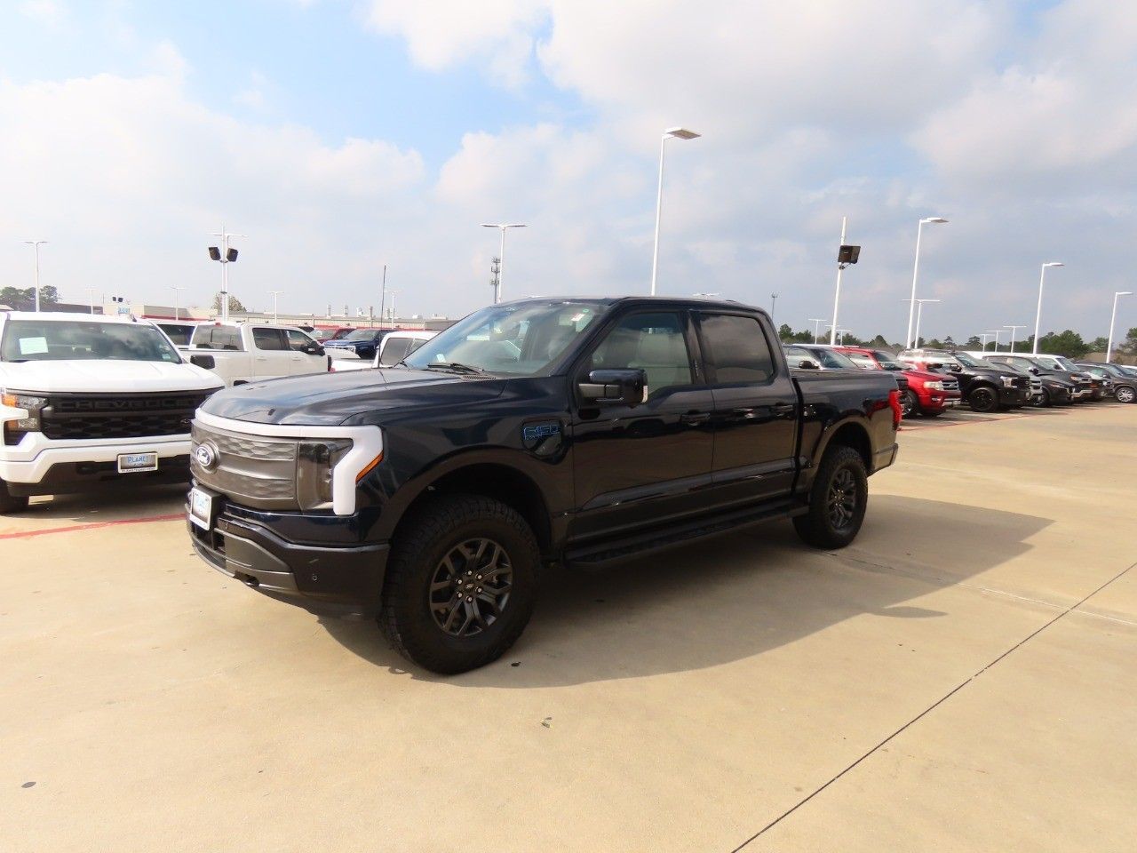 Certified 2025 Ford F-150 Lightning Lariat with VIN 1FT6W5L70SWG00497 for sale in Spring, TX