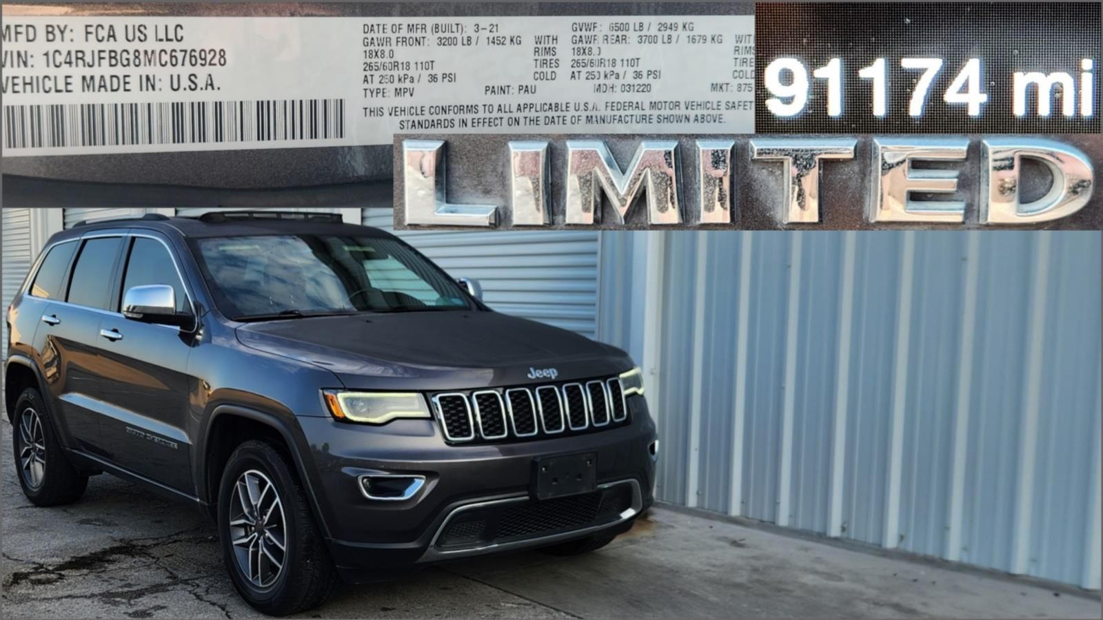 Used 2021 Jeep Grand Cherokee