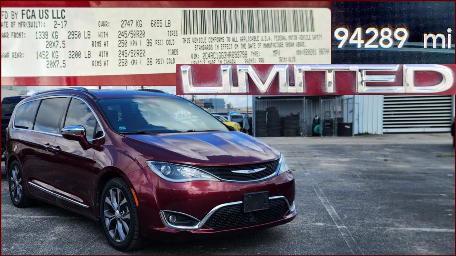 Used 2017 Chrysler Pacifica